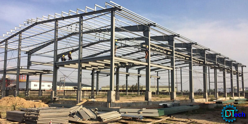 Thi công kết cấu nhà thép tiền chế